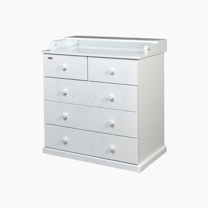 Comoda Cristal alba